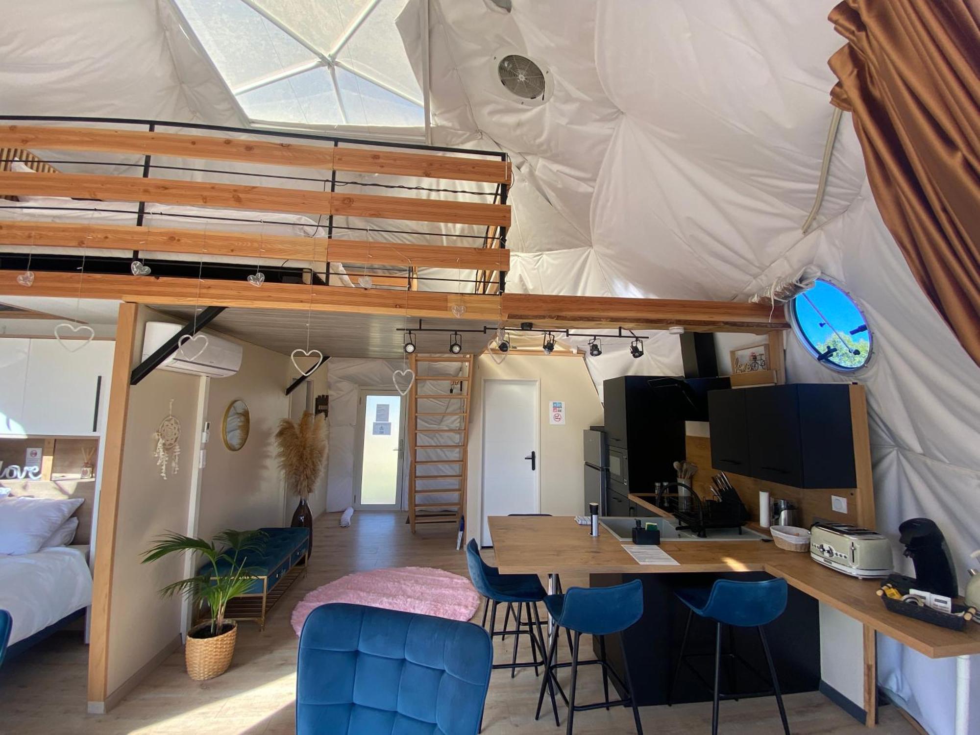 Villa Bulle De L'Escale Coconing Avec Jacuzzi Privatif à Durban-Corbieres Extérieur photo